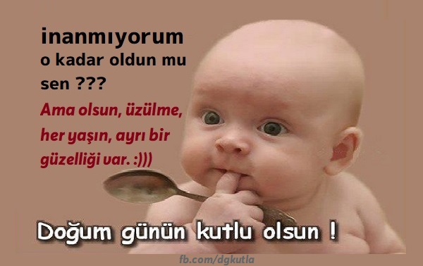Bebekli Doğum günü kart
