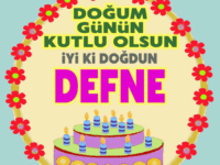 iyiki doğdun Defne