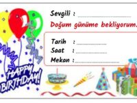 Davetiye doğum günü