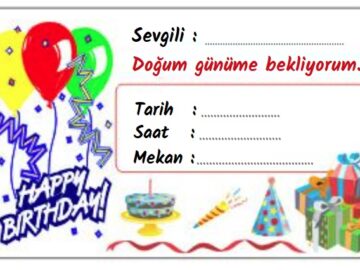Davetiye doğum günü