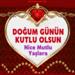Kalpli doğum günü kart gif