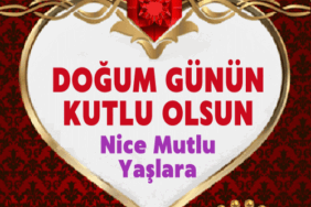 Kalpli doğum günü kart gif