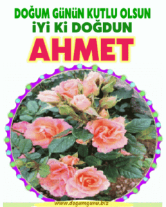 iyiki doğdun Ahmet