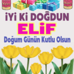 iyiki doğdun Elif