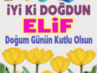 iyiki doğdun Elif