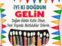 iyiki doğdun gelin gif