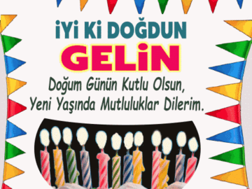 iyiki doğdun gelin gif