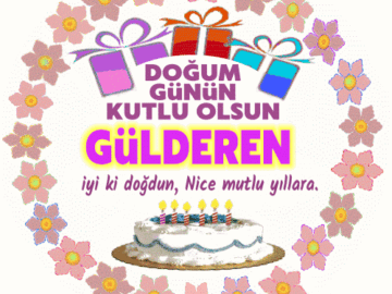 iyi ki doğdun Gülderen