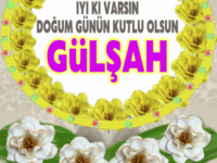 iyi ki doğdun Gülşah