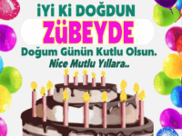 iyiki doğdun Zübeyde