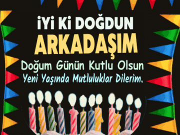 Arkadaşa doğum günü