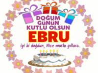 iyiki doğdun Ebru