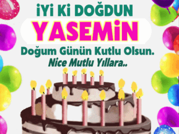 iyiki doğdun Yasemin