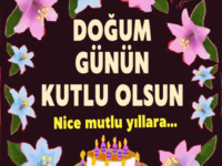 Doğum günün kutlu olsun Gif resim