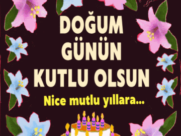 Doğum günün kutlu olsun Gif resim