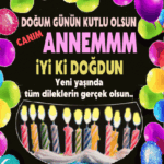 Doğum günün kutlu olsun Annem