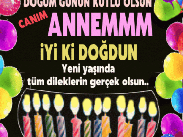 Doğum günün kutlu olsun Annem