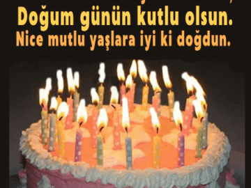 Doğum günü kutlama mesajı