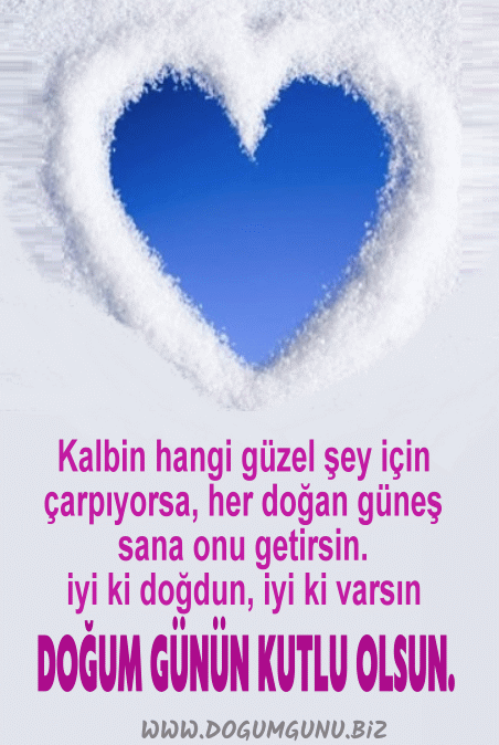 Kalpli doğum günü mesajı