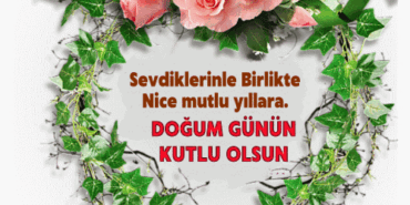 Gül resimli doğum günü kart