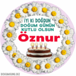 doğum günün kutlu olsun Öznur gif mesaj