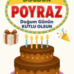 doğum günün kutlu olsun Poyraz gif mesaj
