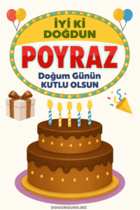 doğum günün kutlu olsun Poyraz gif mesaj