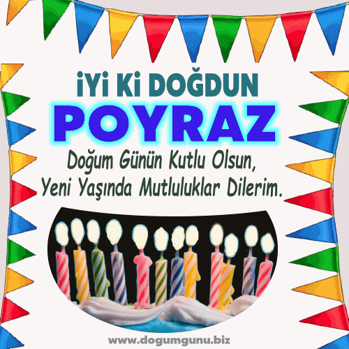 doğum günün kutlu olsun Poyraz gif mesaj