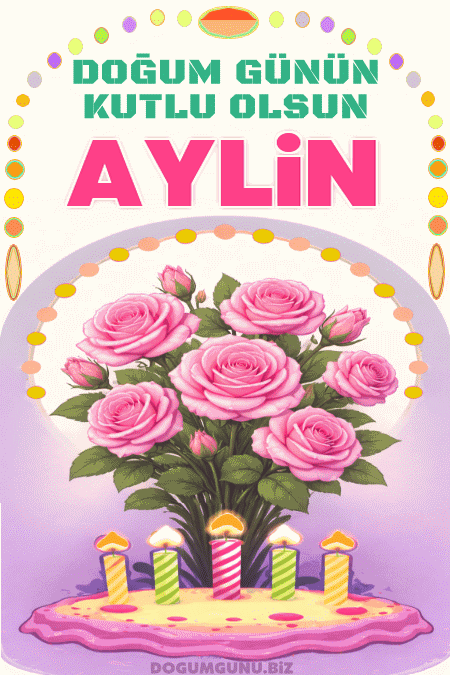 Aylin doğum günü gif
