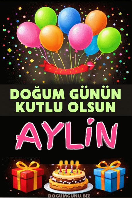 Aylin doğum günü gif
