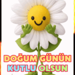 Papatyalı Doğum Günü tebrik gif