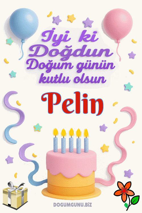 Pelin doğum günü gif